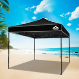 Instahut Gazebo Pop Up Marquee 3x3m Folding Tent Wedding Outdoor Camping Canopy Gazebos Shade Black GAZEBO-T-3X3-F-BK