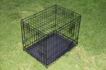 YES4PETS 24' Collapsible Metal Dog Puppy Crate Puppy Cage Cat Rabbit Carrier V278-CR24