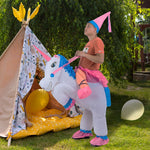 UNICORN Fancy Dress Inflatable Suit -Fan Operated Costume V63-691634