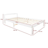 Natural Wooden Bed Frame Home Furniture V63-843141