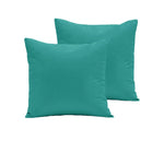 Pair of 280TC Polyester Cotton European Pillowcases Teal V442-ABR-PILLOWC-280TCPAIR-TEAL-EU