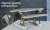 Fortia Corner Desk Riser 110cm Wide Adjustable Sit to Stand for Dual Monitor, Keyboard, Laptop, V219-FURDTDFORACX2