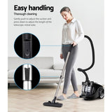 Devanti 2200W Bagless Vacuum Cleaner Black VAC-008-BK