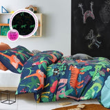 Happy Kids Rainforest Glow in the Dark Quilt Cover Set Double V442-HIN-QUILTCS-RAINFOREST-MULTI-DS