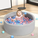 BoPeep Kids Balls Pit Baby Ocean Play Foam Pool Barrier Toy Padding Child Grey KD1081-GY-PIT