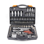 94Pc Socket Ratchet Wrench Set Screwdriver Bits Extension Torx Hex 1/4" 1/2" Dr. V465-SDY-90100