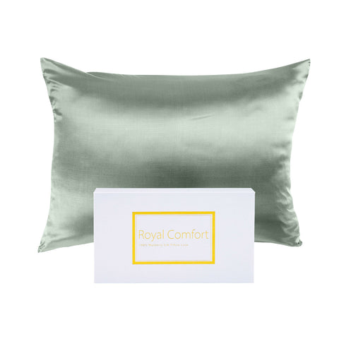 Pure Silk Pillow Case by Royal Comfort - Sage ABM-10002267
