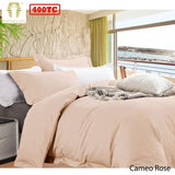 Ramesses Bamboo Cotton Quilt Cover Set Cameo Rose Queen V442-KIT-QUILTCS-BAMBOOCOTTON-CAMEOROSE-QS