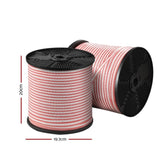 Giantz Electric Fence Poly Tape 400M Insulator FIK-TAPE-LOCK-400M