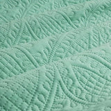 Ardor Chateau Aqua Green Embossed Quilt Cover Set Queen V442-INT-QUILTCS-CHATEAU-AQUAGREEN-QS