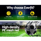 Everfit 2.4m Football Soccer Net Portable Goal Net Rebounder Sports Training PN-S085-YE