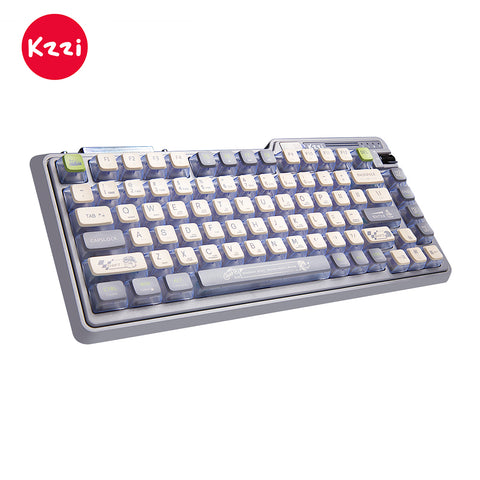 KZZI K75 PRO RGB 75% Wireless Gasket Mechanical Night Grey Keyboard, Triple Mode, Eternity Tactile V413-K75PRO-PLUS-NG