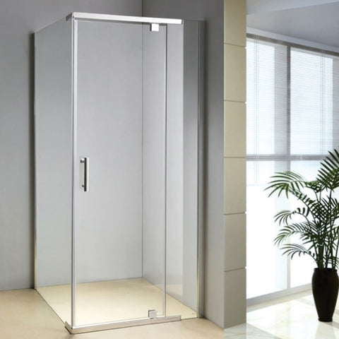 Shower Screen 1000x700x1900mm Framed Safety Glass Pivot Door By Della Francesca 829071