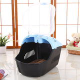 YES4PETS Medium Portable Travel Dog Cat Crate Pet Carrier Cage Comfort With Mat-Blue V278-BP239-CARRIER-M-BLUE