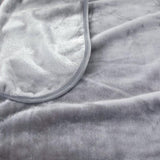J.Elliot Home 450gsm Solid Faux Mink Blanket Graphite V442-IDC-BLANKET-SOLIDFAUX-GRAPHITE-QS
