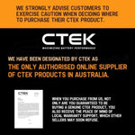 CTEK Comfort Connect Extension Cable 2.5M 8'2" Suits MXS 5.0, MXS 7.0, MXS 10 V219-CTEK-56-304