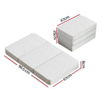 Giselle Bedding Foldable Mattress Folding Foam Cot Bed White FOAM-MFM-COT-WH