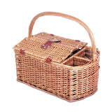 Alfresco 4 Person Picnic Basket Set Insulated Outdoor Blanket Bag PICNIC-4PPL-BASKET-BK