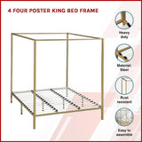 4 Four Poster King Bed Frame V63-826591