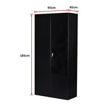 Two-Door Shelf Office Gym Filing Storage Locker Cabinet Safe V63-799127