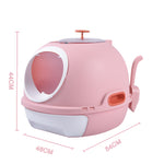 YES4PETS Cat Toilet Litter Box Tray House W Sky window Drawer Photocatalyst Purifier Pink V278-AT1002-2-PURIFIER-PINK