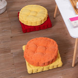 SOGA 4X Orange Round Cushion Soft Leaning Plush Backrest Throw Seat Pillow Home Office Decor ROUNDCU96X4