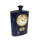 Table Clock - Old Iron Drinking Flask V440-TC105