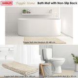 Toggle Microfiber Bath Mat Large Stone V442-INT-BATHM-TOGGLELARGE-STONE-RE