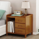 Bamboo Bedside Table Nightstand Storage Bedroom Sofa Side Stand V63-838011