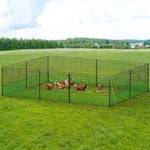 i.Pet Chicken Fence Electric 25Mx125CM Poultry Netting PET-CF-25X125-BK