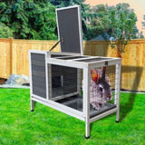 Rabbit Bunny Cage Hutch Pet Cages Enclosure 836811