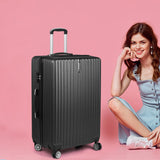 Slimbridge 24" Inch Luggage Suitcase Black 24 inch LG1008-24-BK