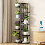6 Tiers Vertical Bamboo Plant Stand Staged Flower Shelf Rack Outdoor Garden V63-837961