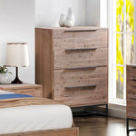 Tallboy with 4 Storage Drawers Assembled Solid Acacia Wooden Construction in Tea Colour V43-TBY-HNAH