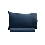 Artex 250TC 100% Cotton Sheet Set Single Navy V442-ATX-SHEETS-COTTON250TC-NAVY-SB