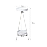 Levede Plant Stand 2 Tiers Outdoor Indoor White Large UM1219-L-WH