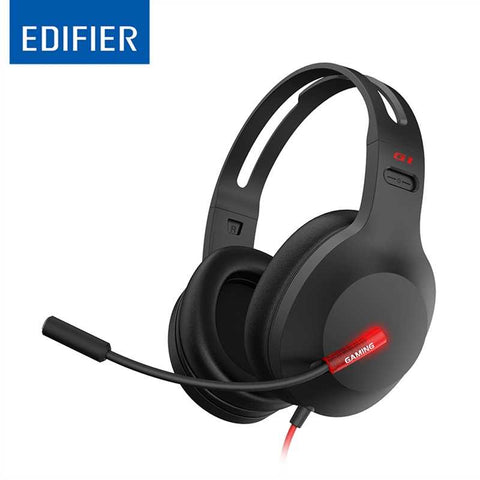 EDIFIER G1 USB Professional Gaming Headset with Microphone Noise Cancelling Microphone, LED lights V177-L-SPE-G1-BK
