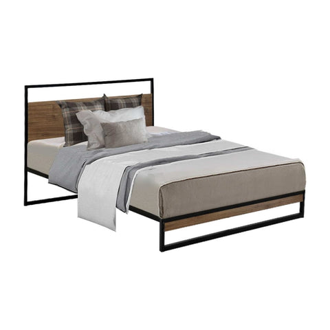 Artiss Bed Frame Single Size Metal Frame DANE MBED-C-DANE-S-BK