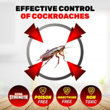SAS Pest Control 48PCE Cockroach Traps Fast Acting Effective 10 x 7.6cm V293-182794-48