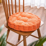 SOGA 2X Orange Round Cushion Soft Leaning Plush Backrest Throw Seat Pillow Home Office Decor ROUNDCU96X2