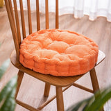 SOGA 4X Orange Round Cushion Soft Leaning Plush Backrest Throw Seat Pillow Home Office Decor ROUNDCU96X4