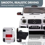 Mercedes Benz AMG G63 Licensed Kids Ride On Car Remote Control - White CAR-G63-WH