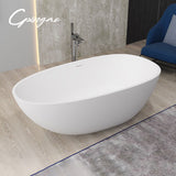 Medium Size Egg Shaped Cast stone - Solid Surface Bath 1700mm Length V567-PS-8802A-1700