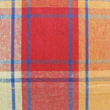 Cotton Plaid Checks Round Table Cloth 180cm Diameter Yellow V442-BZO-TABLEC-PLAIDCHECKS180-YELLOW-RD
