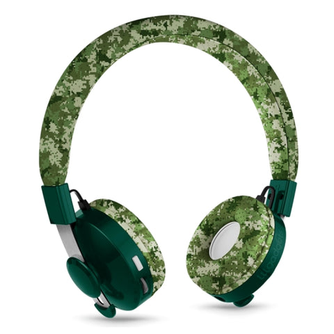 LilGadgets Untangled Pro Premium Children's Wireless Headphones Green Digital Camo V185-LGUT08DC