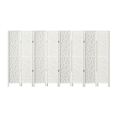 Artiss 8 Panel Room Divider Screen 325x170cm Clover White RD-4016-8P-WH