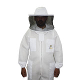 Beekeeping Bee Suit 2 Layer Mesh Round Head Style Ultra Cool & Light Weight - L V122-OZ-12512