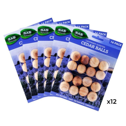 SAS Pest Control 192PCE Natural Cedar Mothballs Lavender Scented Repellant V293-272174-192