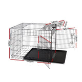 i.Pet 42" Dog Cage Crate Large Kennel 3 Doors PET-DOGCAGE-42