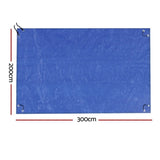 Aquabuddy Pool Cover 3x2m Above-ground Swimming Pool Blanket Blue PC-30X20-PE-BL